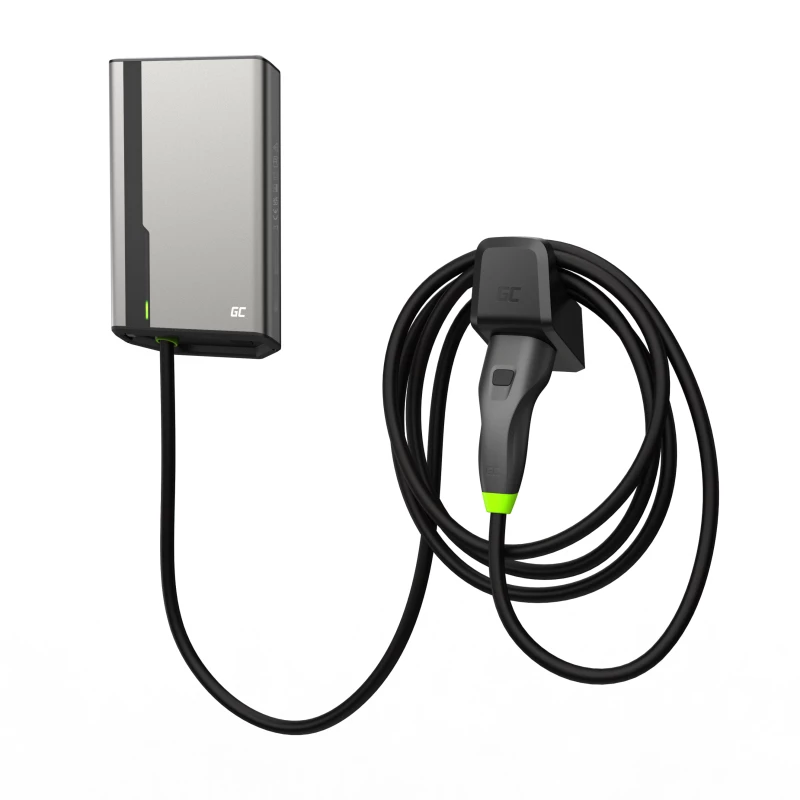 Wallbox roheline Cell GC EVGC021B2275 3.6-22 kW 7.5 m NFC hall alumiinium