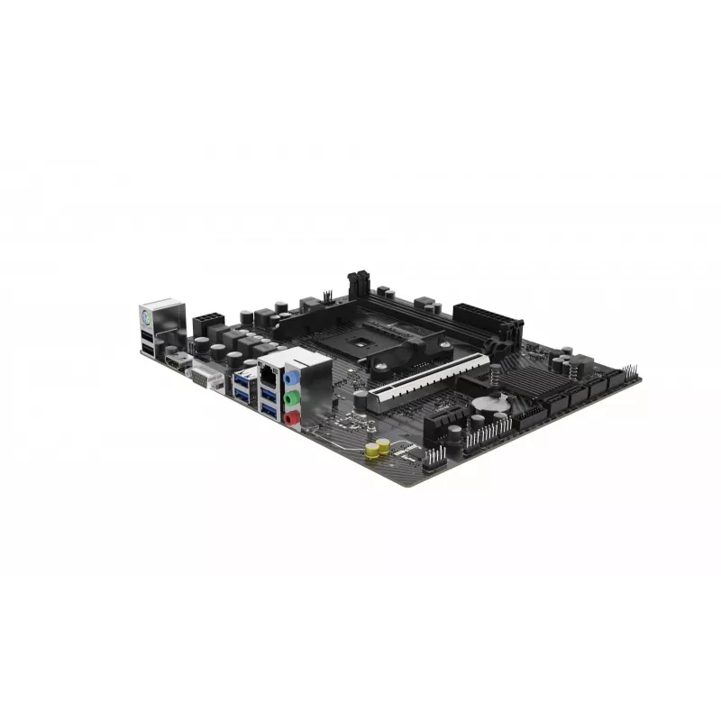 Micro ATX emaplaat Sapphire A520M-E pesale AM4, AMD A520 kiibistik, 2x DDR4 DIMM, max 64 GB, PCIe 3.0 x16/x1, SATA III, Gigabit LAN