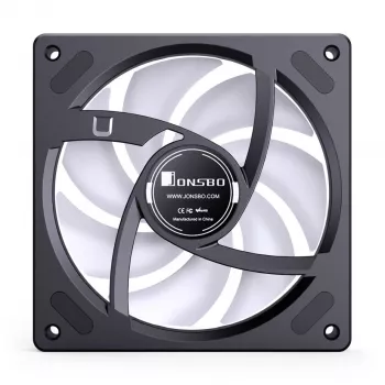 120 mm PWM ARGB korpuse ventilaator Jonsbo ZB-120 Reverse Blade, must