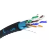 Võrgukaabel Extralink keerdpaar CAT5E FTP (F/UTP) V2 Outdoor 305M must