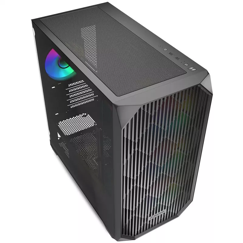 Sharkoon MK3 RGB Micro Tower Must