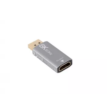 Lanberg AD-DP-HD-03 videokaabli adapter 0 m DisplayPort HDMI hõbedane