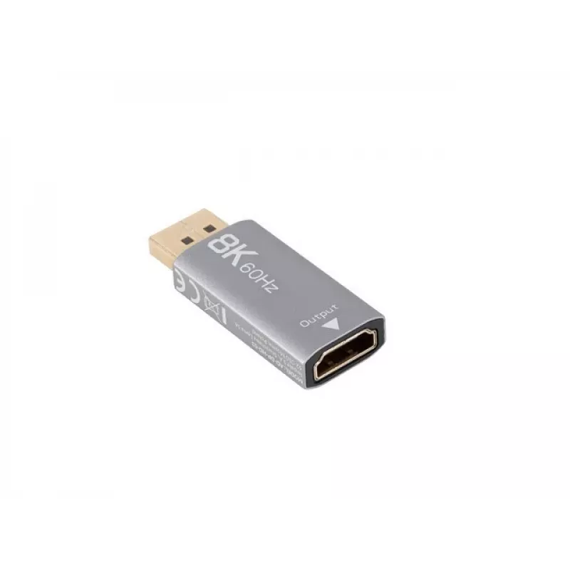 Lanberg AD-DP-HD-03 videokaabli adapter 0 m DisplayPort HDMI hõbedane