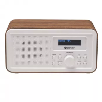 Raadio DENVER DAB-30DW DAB/FM lauaraadio tume puidust viimistlusega