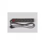 Liigpingekaitse REV 512380555 Must 6 vahelduvvoolupesa 250 V 1,4 m
