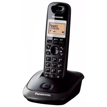 Panasonic KX-TG2511 DECT telefon must kõnevalija ID-ga