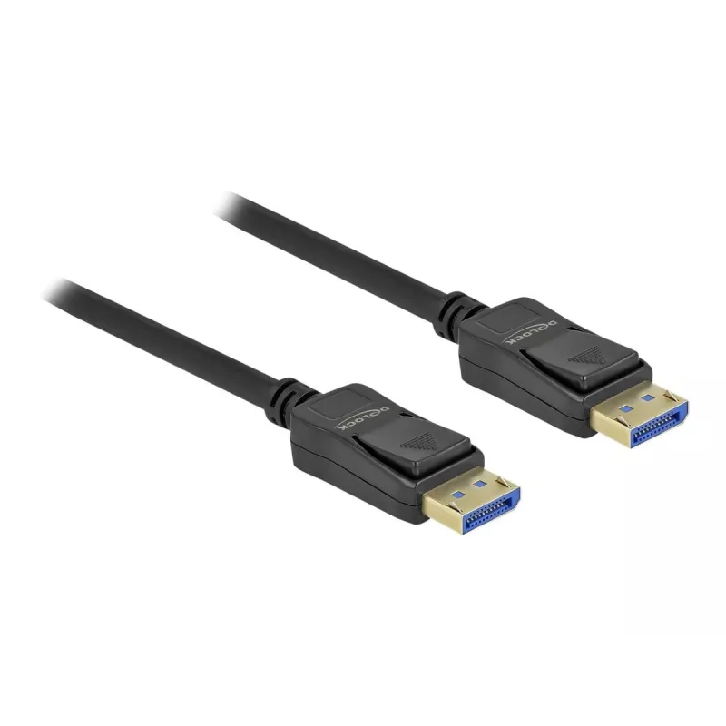 Delock - DisplayPort-kaabel - DisplayPort (M) DisplayPort (M) - DisplayPort 2,0 - 1,0m - toetab 10K 60 Hz (10 240 x 4320) - must (80261)
