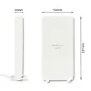 Omnisuunaline antenn QOLTEC 57013, 0,6–2,7 GHz, 30 dBi, vertikaalne polarisatsioon, 50 Ω, valge ABS-korpus