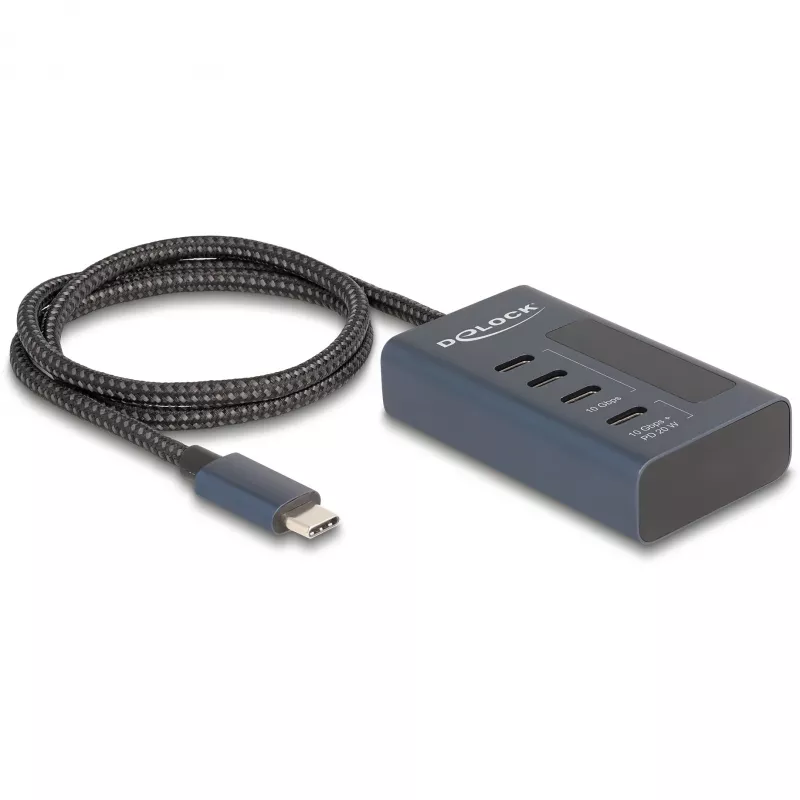 DeLOCK 64189 USB-jaotur USB-C 10000 Mbit/s sinine metallist