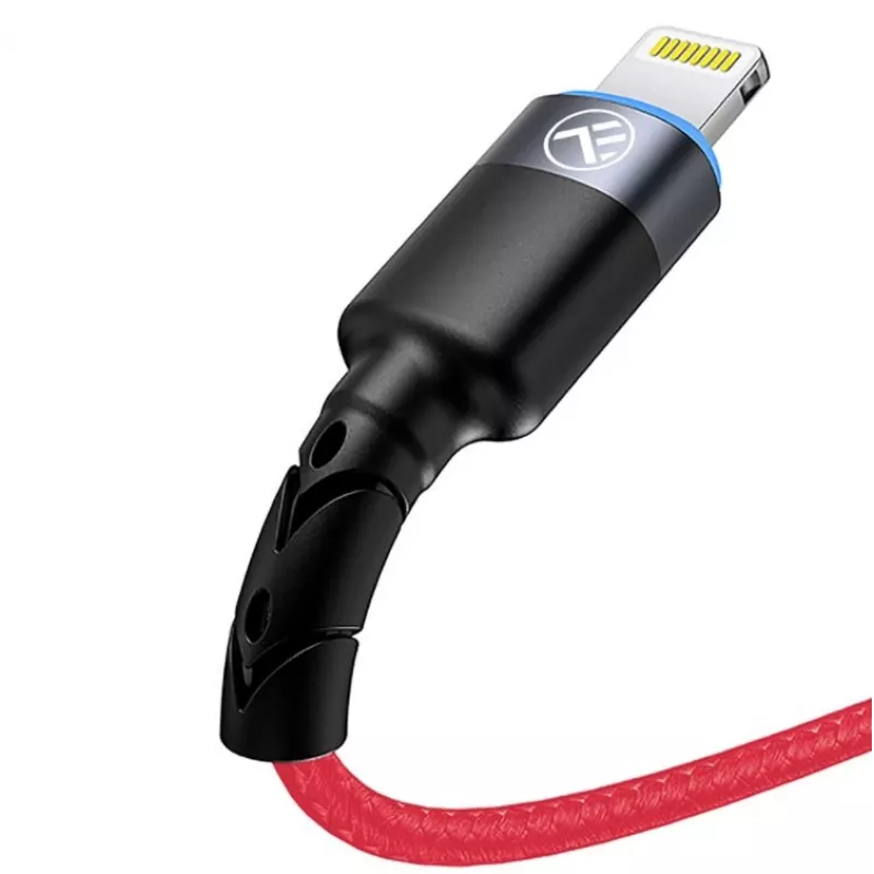USB–Lightning andmekaabel Tellur, 3 A, 1,2 m, LED-indikaator, punane