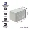 Qoltec 53045 AGM aku 12V 14Ah