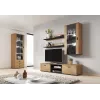 Cama set of two shelves 125cm SOHO lefkas oak/Must