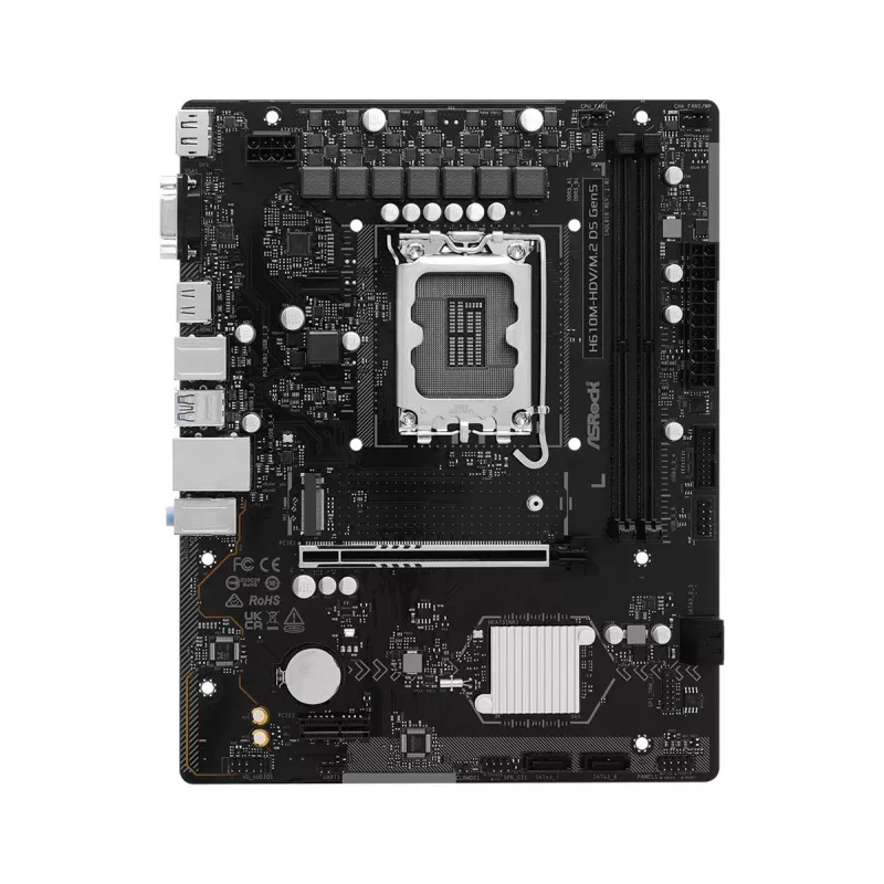 Emaplaat ASRock H610M-HDV/M.2 D5 Gen5 (LGA1700, mATX, DDR5, PCIe 5.0)