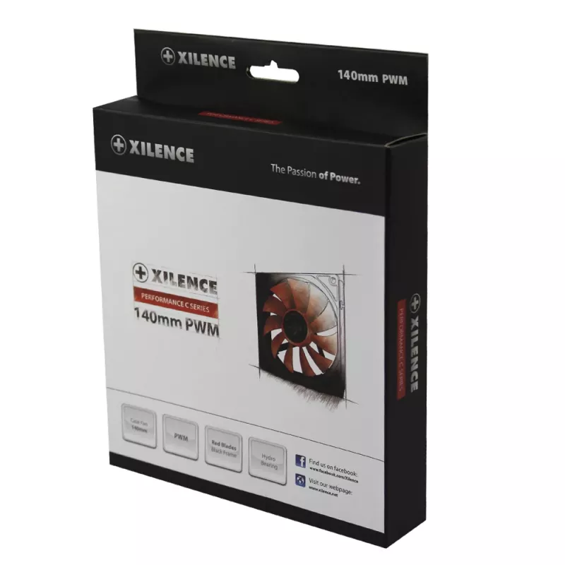 14 cm arvutikorpuse ventilaator XILENCE XPF140.R.PWM, 140 mm, PWM juhtimine, kuni 700 p/min