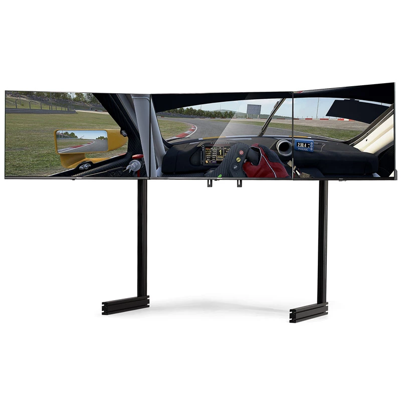 Next Level Racing Elite vabalt seisev kolme monitori alus, 21–43 tolli, must