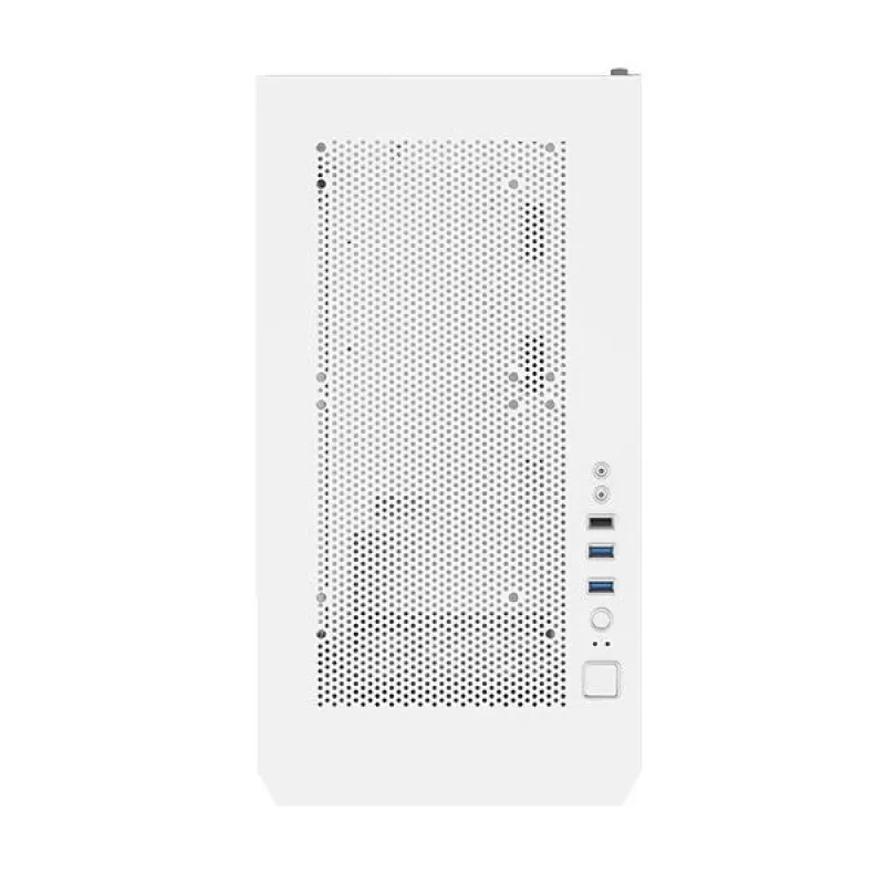 Montech AIR 100 ARGB MICRO-ATX korpus nelja eelpaigaldatud ARGB ventilaatoriga, üliminimalistlik disain, peen võrgust esipaneel, kõrge õhuvool, unikaalne külg