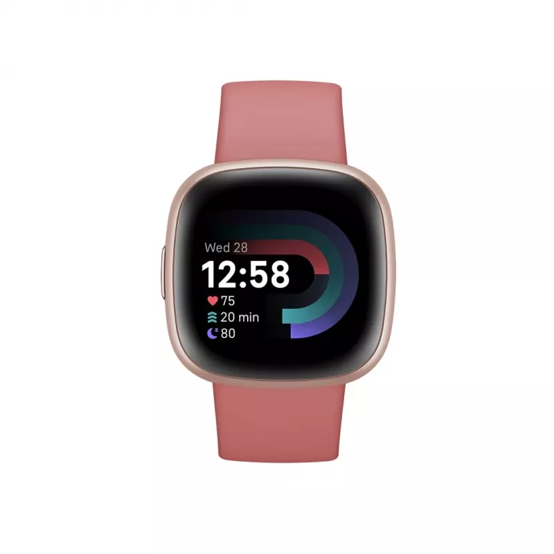 Nutikell Fitbit Versa 4 digitaalne puuteekraan roosa
