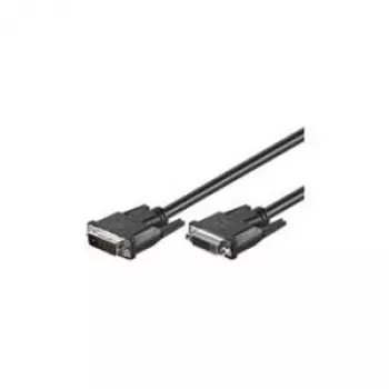 Wentronic Goobay DVI-D FullHD pikenduskaabel Dual Link, must, 2 m - DVI-D-pistik Dual-Link (24+1-kontakt) > DVI-D-pesa Dual-Link (24+1-kontakt) (50855)