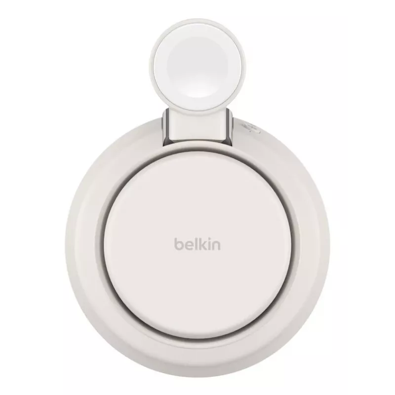 Juhtmeta USB-laadija Belkin Qi2 WIZ040KQSD — 25 W, USB toide, 1,5 m kaabel, valge, nutitelefonile nutikellale kõrvaklappidele treeningujälgijale