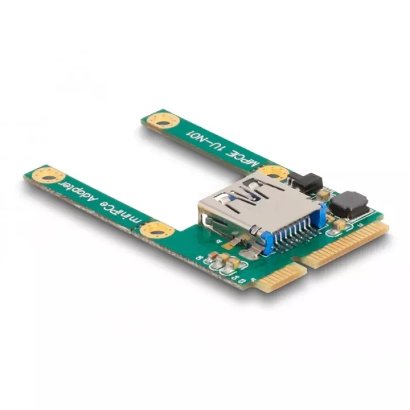 DeLOCK Mini PCIe I/O 1 x USB 2.0 Type-A female full size half size