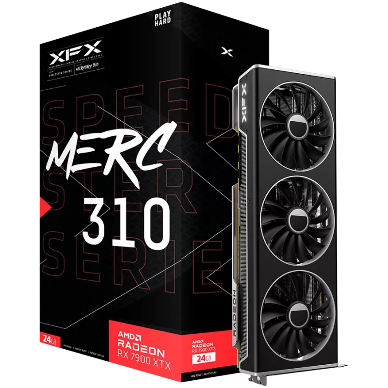Graafikakaart XFX Radeon RX 7900 XTX 24 GB GDDR6, PCIe 4.0, 384-bit, 355 W, 3x ventilaatorid
