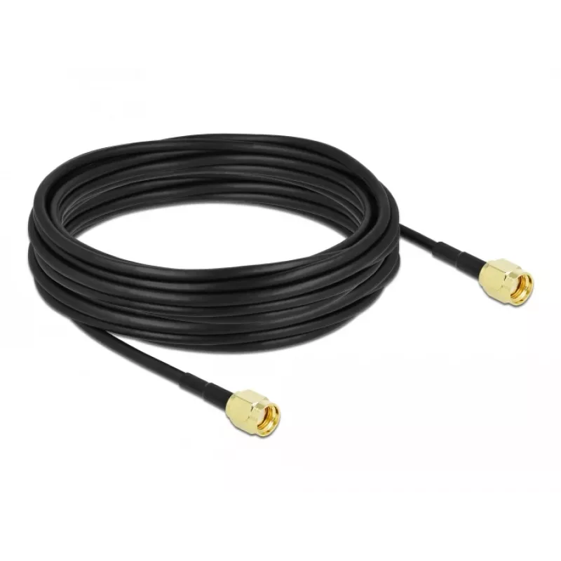 Antennikaabel DeLOCK RP-SMA pistik – RP-SMA pistik LMR/CFD100 10 m