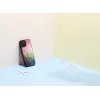 iKinsi kaitseümbris Apple iPhone 12 Pro Max jaoks — vesilille disain, must