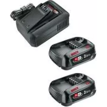 GARDENA 14914-20 stardikomplekt QC AL 18V-44 + 2 x 2,5 Ah SoC tööriista-aku ja laadija 18 V 2,5 Ah liitium-ioon (14914-20)