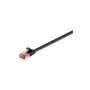 Wentronic Goobay CAT 6 lame patch-kaabel, U/FTP, must, 0,5 m - vasest materjal (94230)