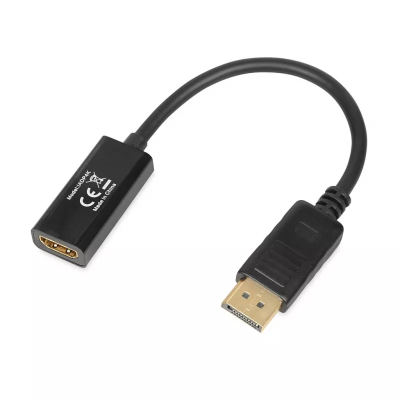 DisplayPort-HDMI-kaabliadapter IBOX iadp4k — DisplayPort (isa) HDMI-le (ema), sirged pistikud, 4K tugi, hõbedane
