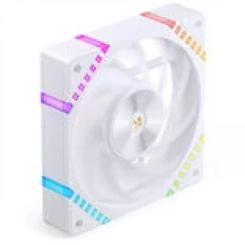 120 mm ARGB PWM korpuseventilaator Jonsbo HF2-120 valge — 120 mm, PWM, ARGB