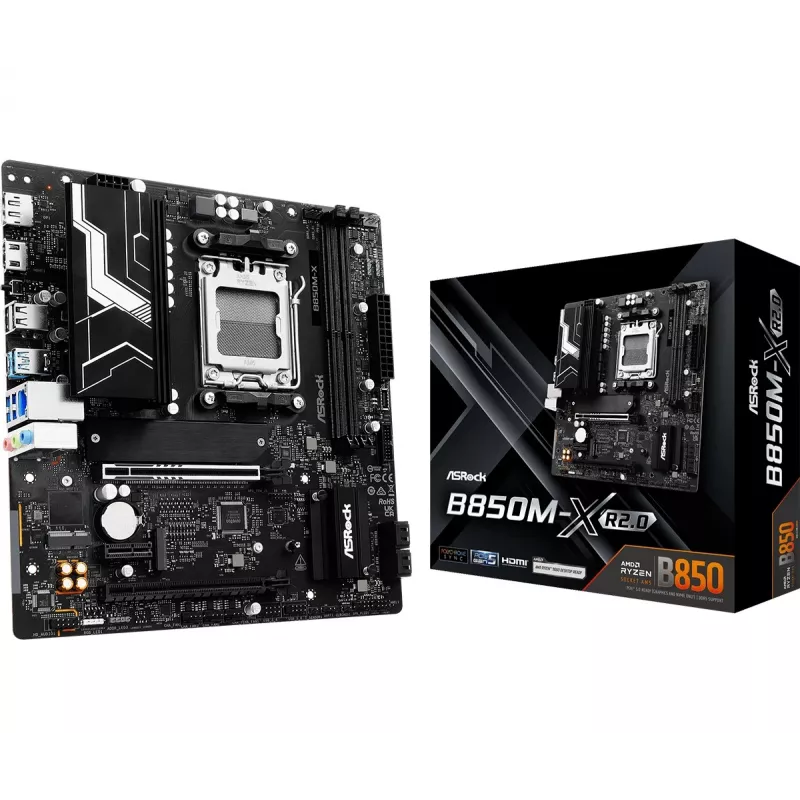 ASRock B850M-X R2.0 AM5 Micro-ATX emaplaat