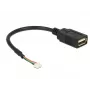 USB-kaabel DeLOCK 84834 USB 2.0 0,15 m Must
