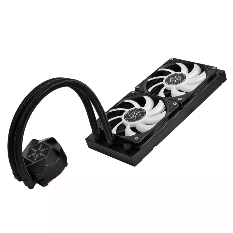 SilverStone VIDA 240 õhuke, AiO vedelikjahutus, must - 240 mm