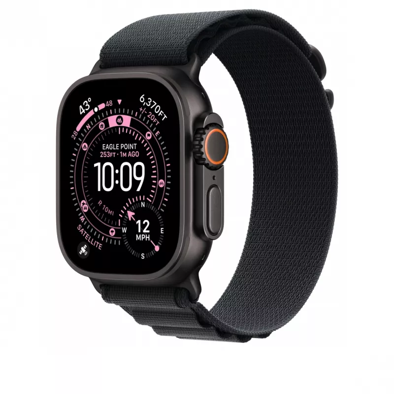 Band Apple MG9G4ZM/A nutikellale must titaan polüester spandex