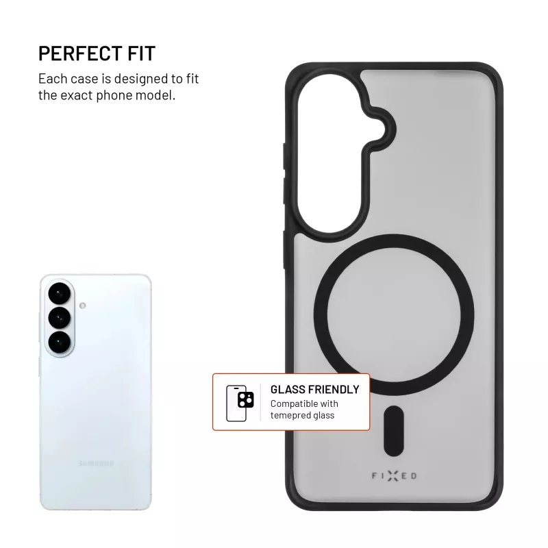 Fixed MagMisty | Tagakaas | Samsung | Galaxy S26 | Polükarbonaat/TPU | Must