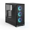 Fractal Design Pop 2 Air Must Solid mid-torniga arvutikorpus — ATX tugi, 3x 120 mm esiventilaatorit, 2,5/3,5 tollised kettapesad, 215×481×462 mm