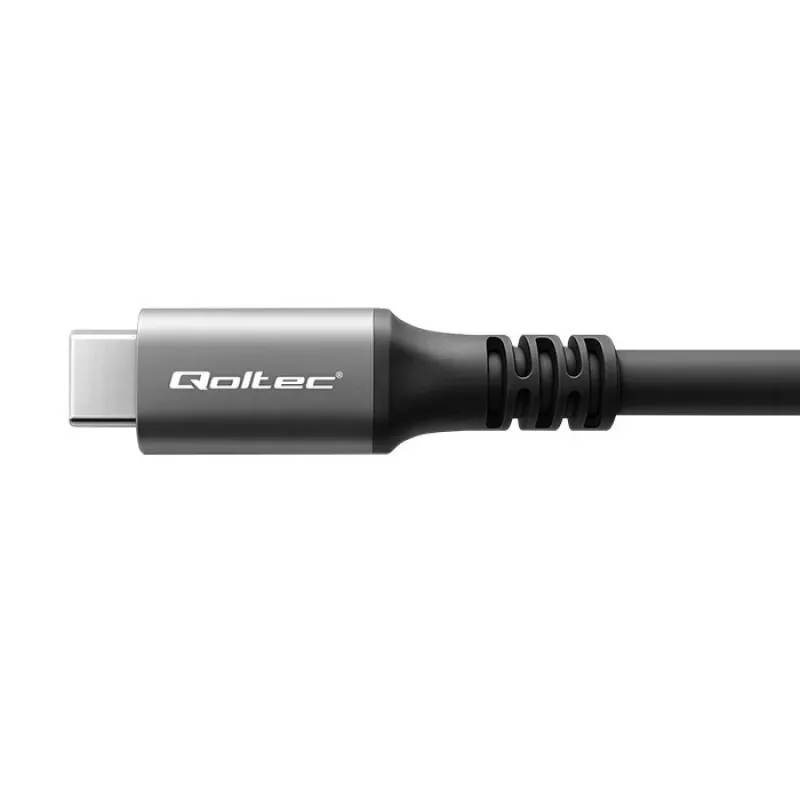 USB-C kaabel QOLTEC USB4 240W Thunderbolt 3/4 jaoks, 40 Gbps, 240 W toiteedastus