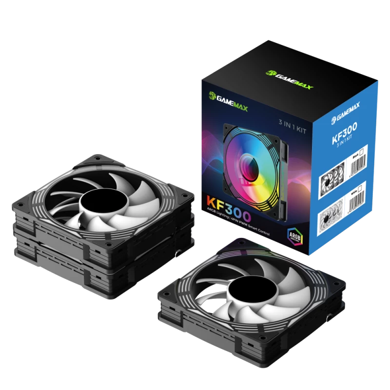 Gamemax | Korpuse ventilaator | KF300 BK | Must