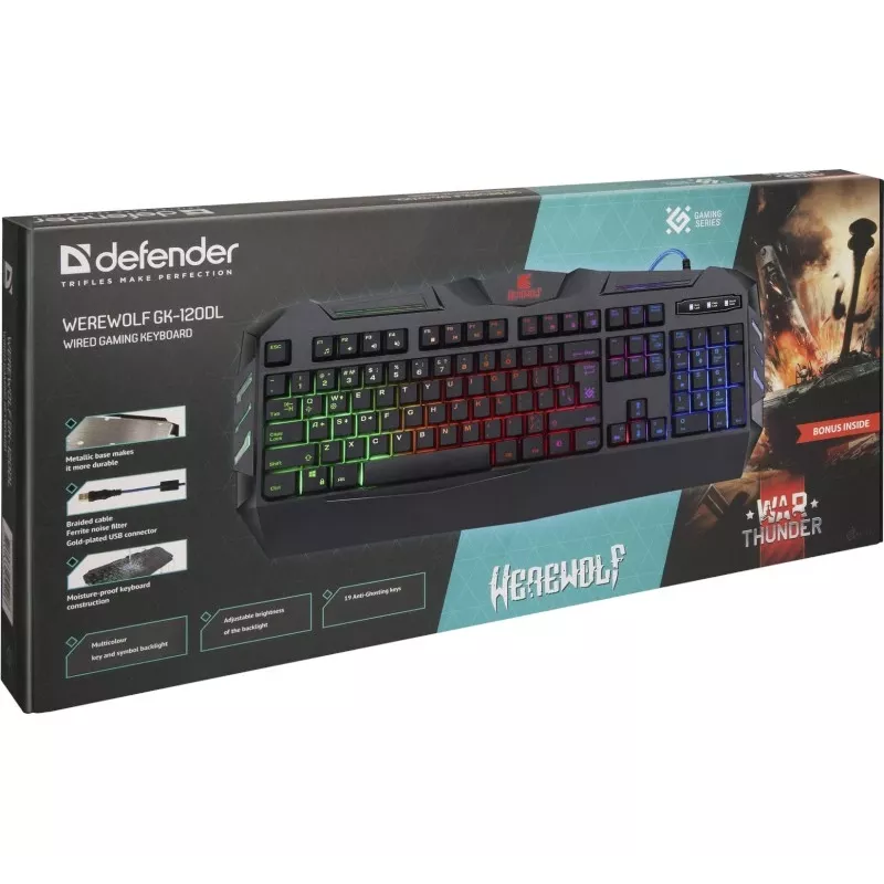 Defender Gaming klaviatuur WEREWOLF GK-120DL