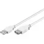 USB 2.0 A M/F kaabel Goobay 96196 0,3m Valge