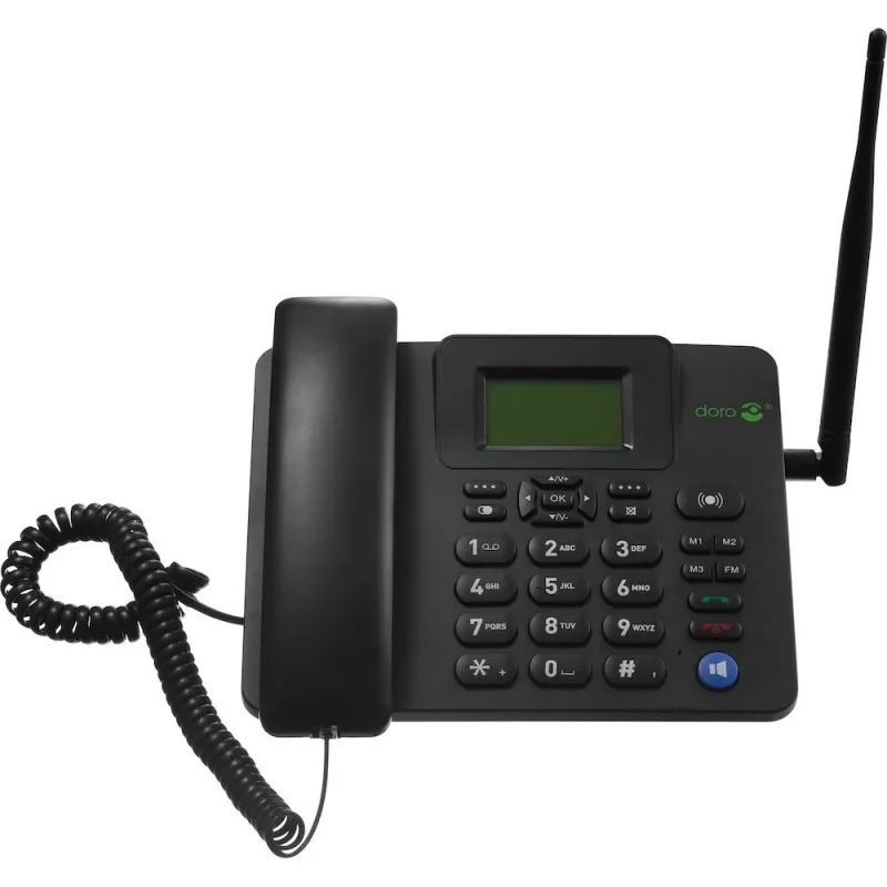 IP-telefon Doro 4100H must juhtmega telefonitoru LCD 128x64 500 kirjet