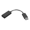 Lenovo 4X90R61023 videokaabli adapter 0,225 m DisplayPort HDMI tüüp A (standardne) must