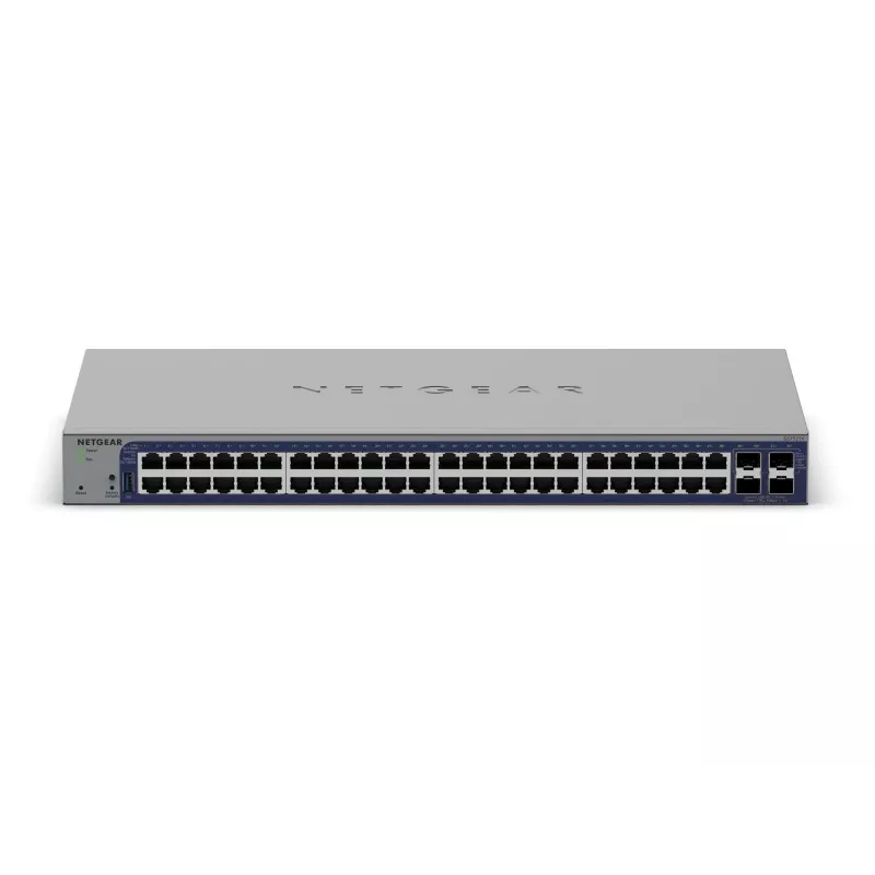 Hallatav Gigabit Etherneti kommutaator Netgear GS752TX, 48x RJ-45 10/100/1000, 10G tugi, 1U raam, hall