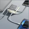 Portable power bank Awei C03 20000mAh with 45W output and integrated USB-A/USB-C kaabel