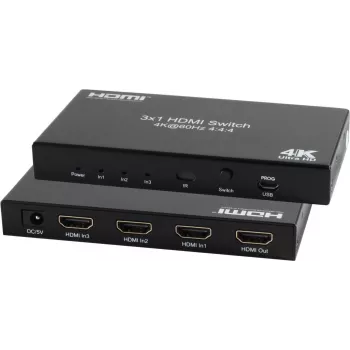 HDMI lüliti ShiverPeaks 05-20001 — 3x IN 1x OUT, 4K 60Hz
