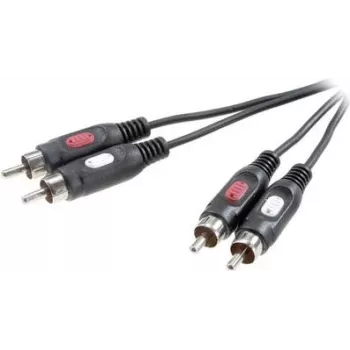 SpeaKa Professional SP-7869760 Audio-Cable 0,5 m 2 x RCA Must (SP-7869760)