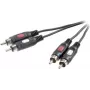 SpeaKa Professional SP-7869760 Audio-Cable 0,5 m 2 x RCA Must (SP-7869760)