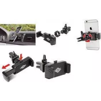 Nutitelefonihoidik WEDO Clip-it 6006101 — reguleeritav klamber, must
