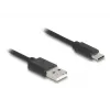 DeLOCK USB-kaabel USB 2.0 0,75 m USB A USB C Must 90368